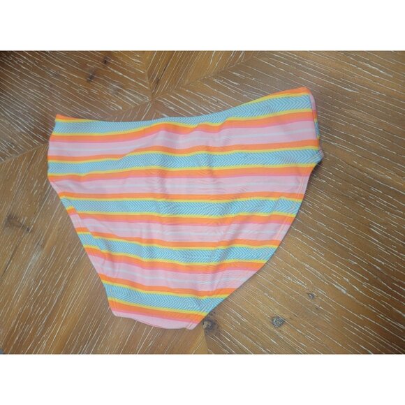 Cat & Jack Girls Striped Bikini Bottoms XL 14/16 Multicolor Polyester & Spandex - Picture 3 of 3